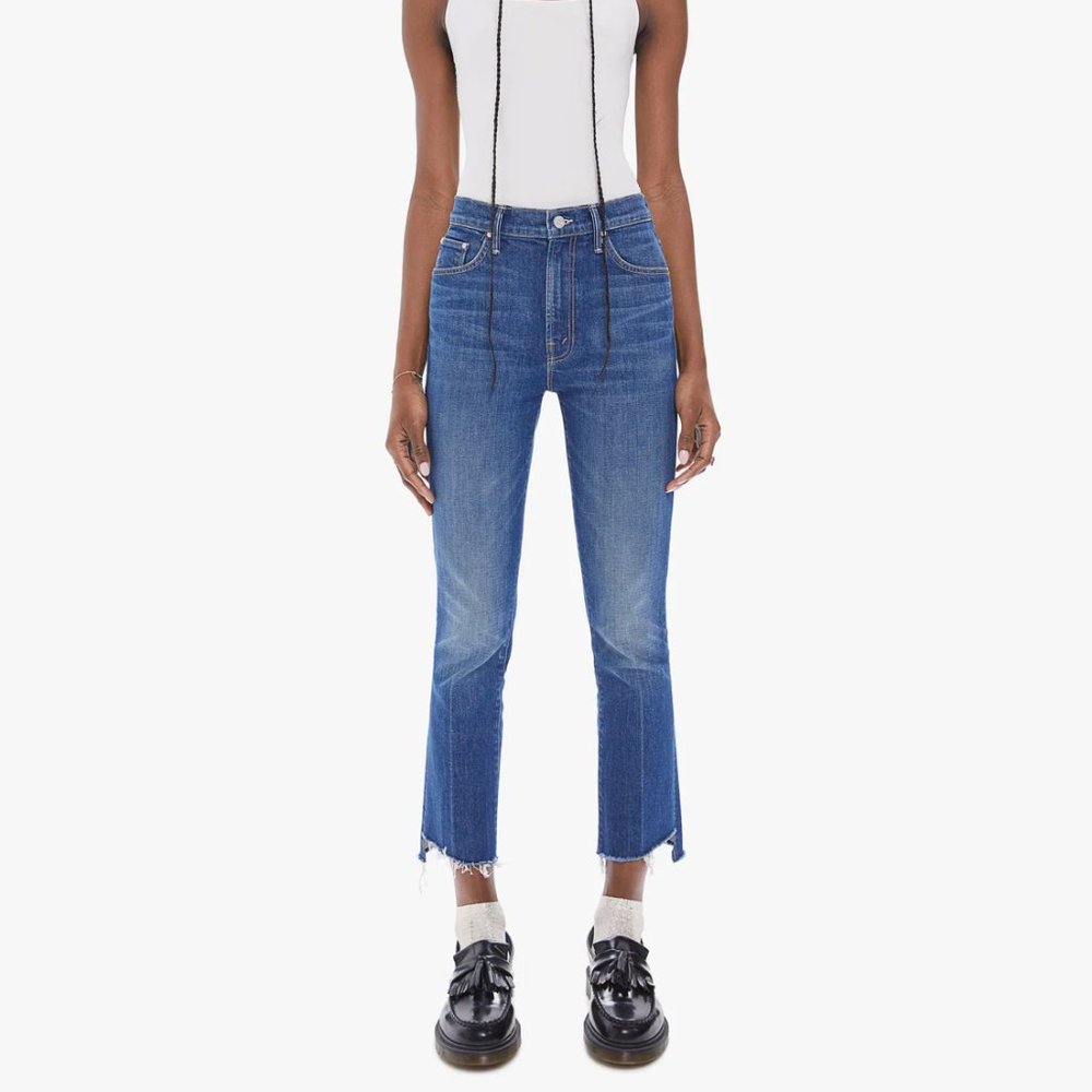 MOTHER  I  The Insider Crop Step Fray